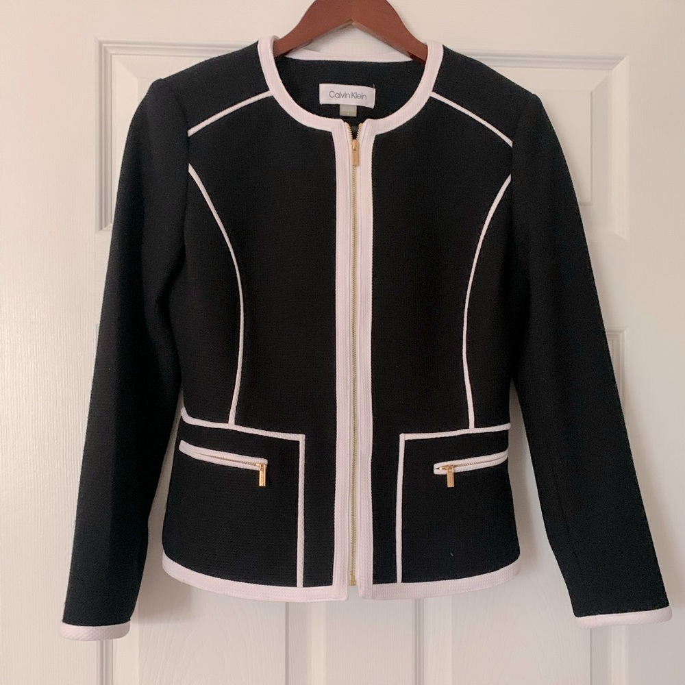 Calvin Klein zip up jacket size 4